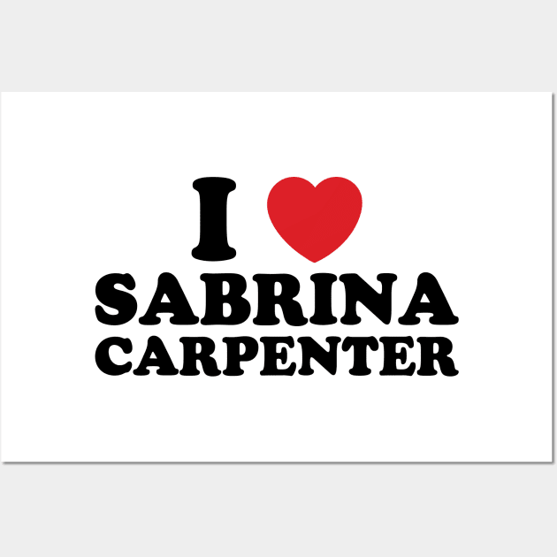 I Heart Sabrina Carpenter v2 Wall Art by Emma